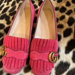 Pink Gucci Flats